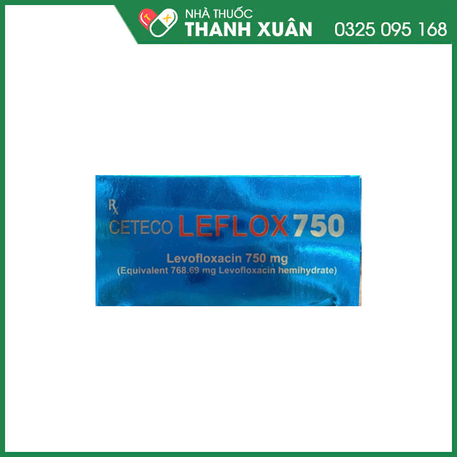 Ceteco Leflox 750 điều trị nhiễm khuẩn hô hấp, da và mô, nhiễm khuẩn tiết niệu có biến chứng, viêm thận cấp
